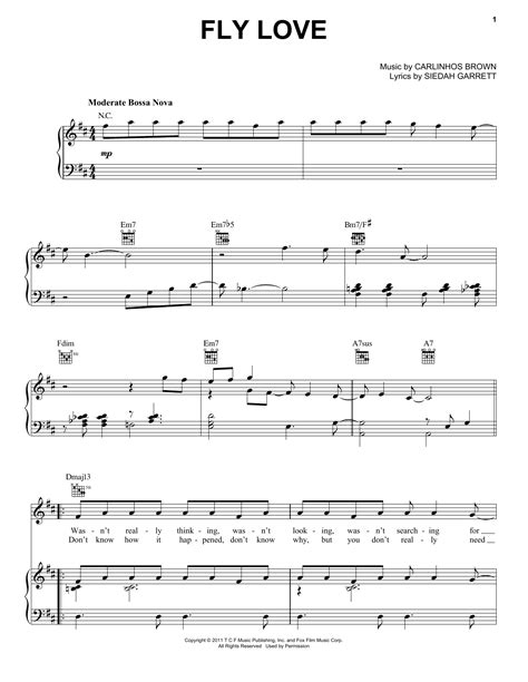 fly love sheet music